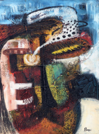 Smoke by Bagus Original Fine Art from Ketut Rudi