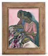 The Textile Workers by Purwadi Original Fine Art from Ketut Rudi