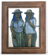 Two Workers by Purwadi Original Fine Art from Ketut Rudi