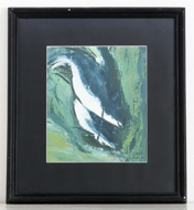 Fish on Green by Purwadi Original Fine Art from Ketut Rudi
