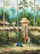 Returning Home by Soleh Jablay Original Fine Art from Ketut Rudi