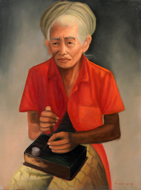 The Spinner by Wayan Sunteg Original Fine Art from Ketut Rudi