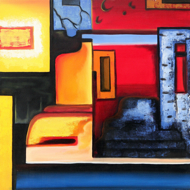 Bookends by Yanto Original Fine Art from Ketut Rudi