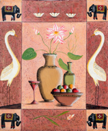 A Vase of Flowers by Yanto Original Fine Art from Ketut Rudi