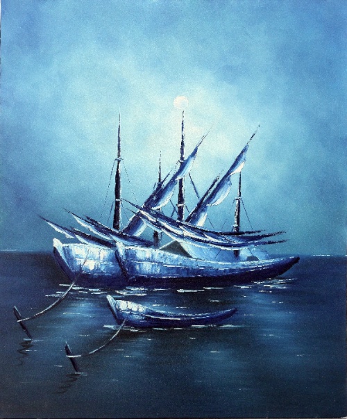 Full Moon by Made Leo Original Art