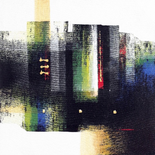 Building Blue by Lingga Original Art