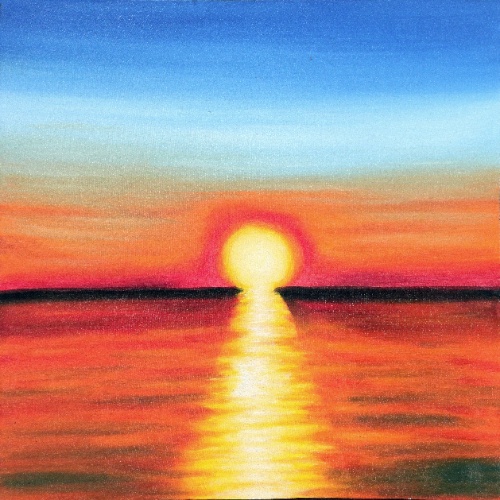 Sinking Sun by Sukendra Original Art
