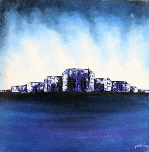 Residential Quarter by Night by Yudistira Original Art