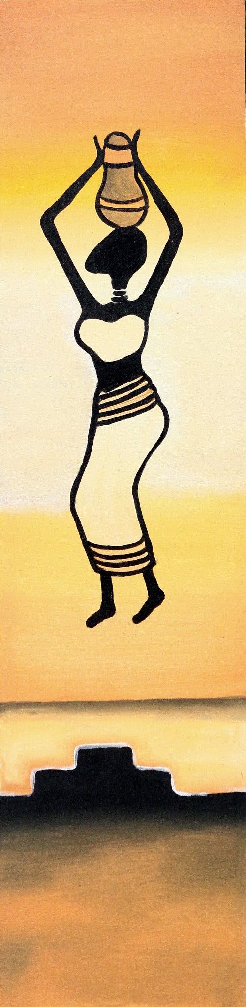 The Water Carrier (Yellow) by Wardika Original Art