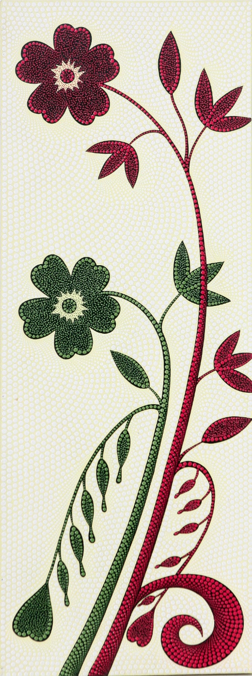 Flowers Red, Green by Geko Original Art