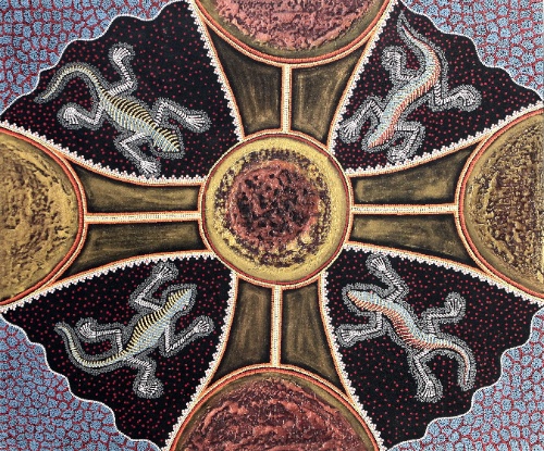Bowl with Geckos by Geko Original Art