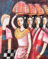 The Procession by G. Sri Original Art