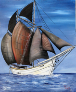Sails and Anchors by Sangeh Original Art