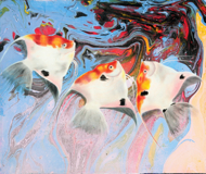 The Diver by Liana Original Art