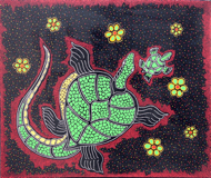 Green Turtles by Geko Original Art