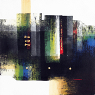 Building Blue by Lingga Original Art