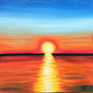 Sinking Sun by Sukendra Original Art