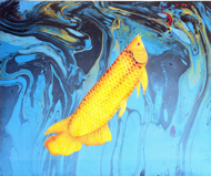 Yellow Arowana by Yanto Original Art