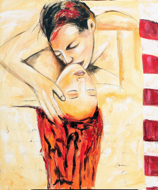 A Lover's Touch by G. Sri Original Art