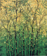 Bamboo (green) by Ateena Original Art