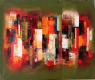 Olive Abstract by Sueca Original Art