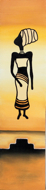 Lady with Headdress (Yellow) by Wardika Original Art