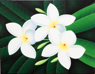 Jepun (Frangipani) by Syah Original Art