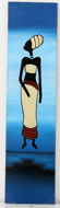 Lady with Headdress (Blue) by Wardika Original Art