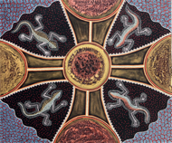 Bowl with Geckos by Geko Original Art