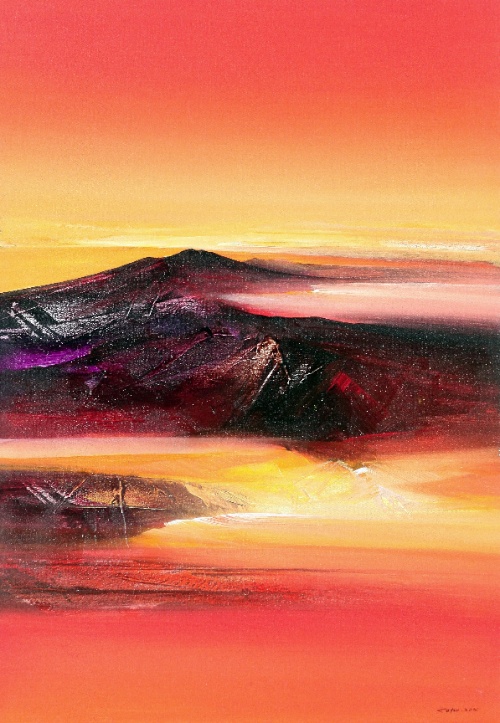 Mountains by Ketut Quality Fine Art from Bali, Indonesia - Wayan Arnaya