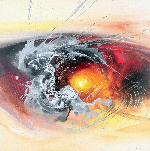 Impact Storm by Ketut Quality Fine Art from Bali, Indonesia - Wayan Arnaya