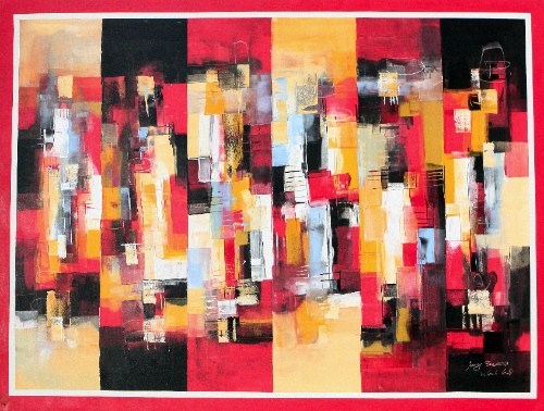 Striped Abstract by Sueca Quality Fine Art from Bali, Indonesia - Wayan Arnaya