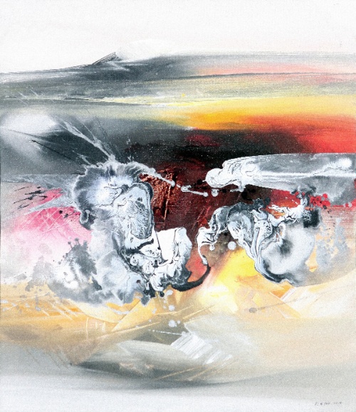Storm Clouds by Ketut Quality Fine Art from Bali, Indonesia - Wayan Arnaya