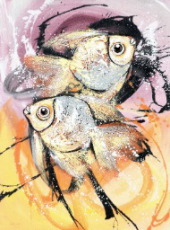 Kuta Fish by Md. Suasta Quality Fine Art from Bali, Indonesia - Wayan Arnaya
