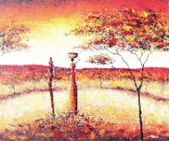 African Carriers  by Ardika Quality Fine Art from Bali, Indonesia - Wayan Arnaya
