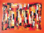 Abstract on Orange by Sueca Quality Fine Art from Bali, Indonesia - Wayan Arnaya
